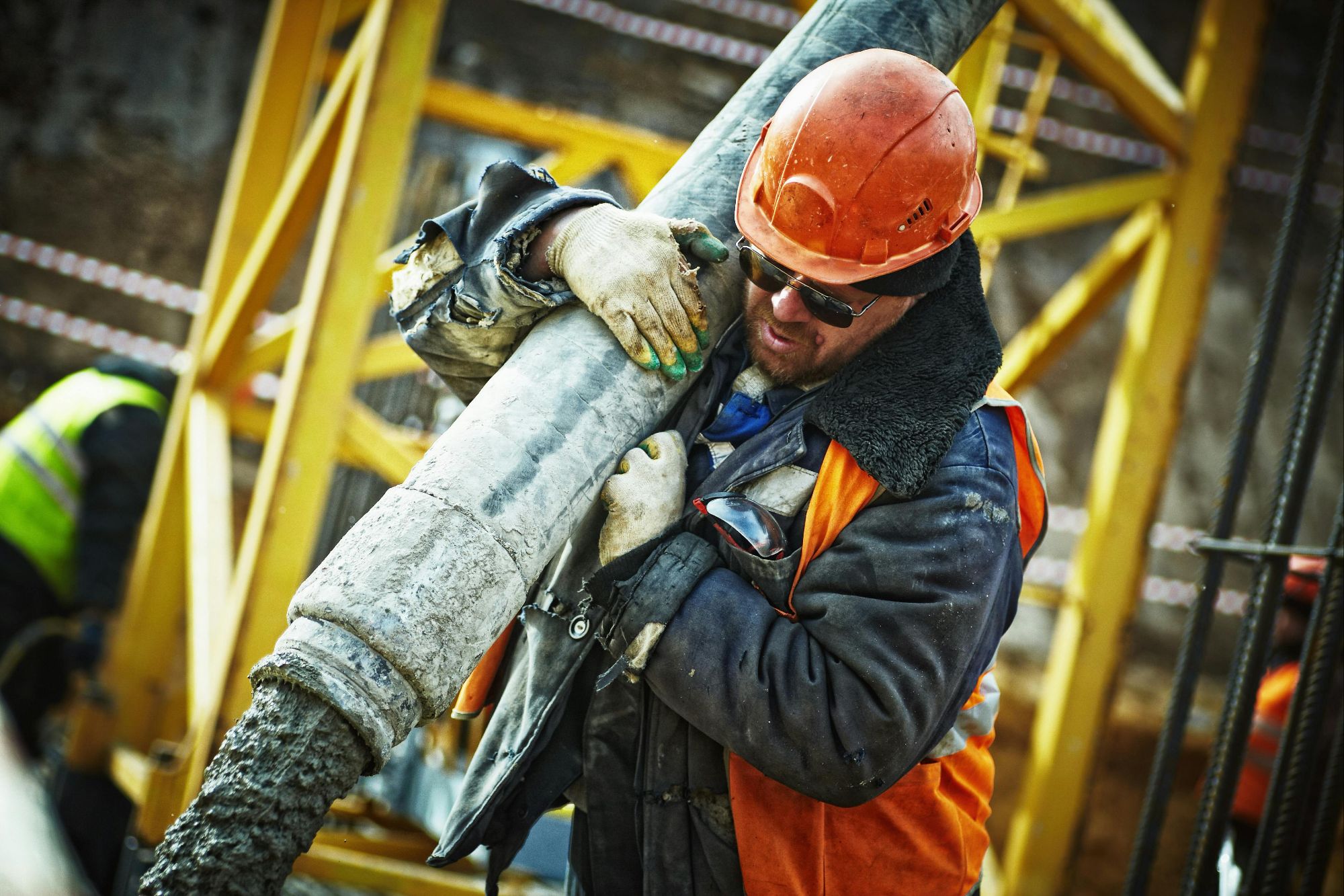 man working construction site